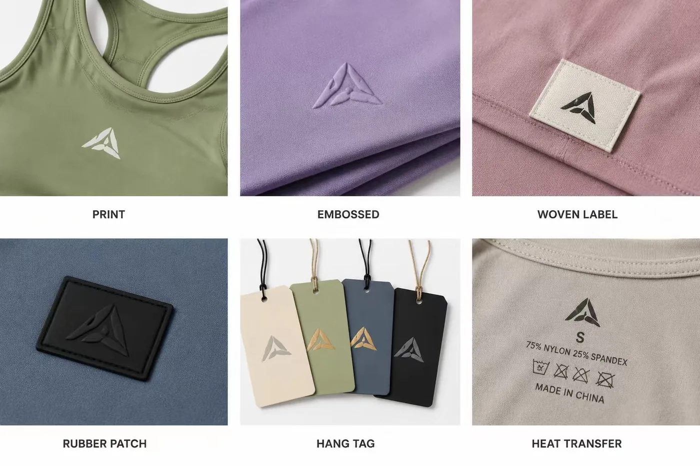 Custom logo methods for private label yoga apparel