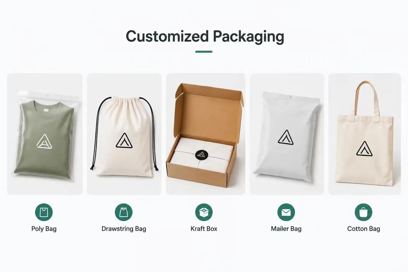 Custom packaging options for export-ready activewear